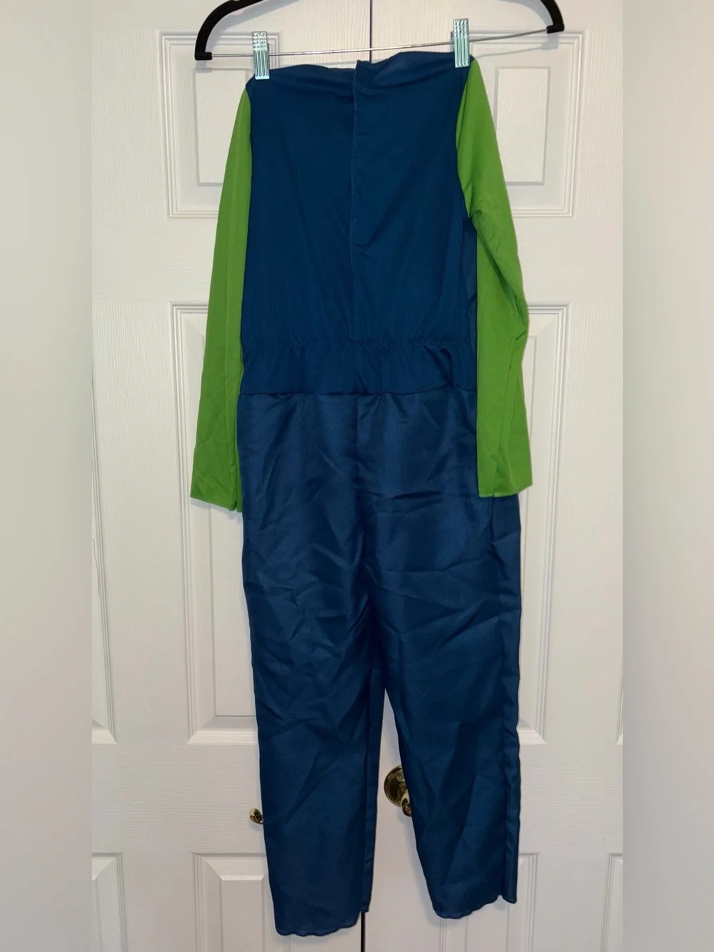 Super Mario Luigi Costume Blue/Green Hat & Gloves Boys M (7-8) 10773K